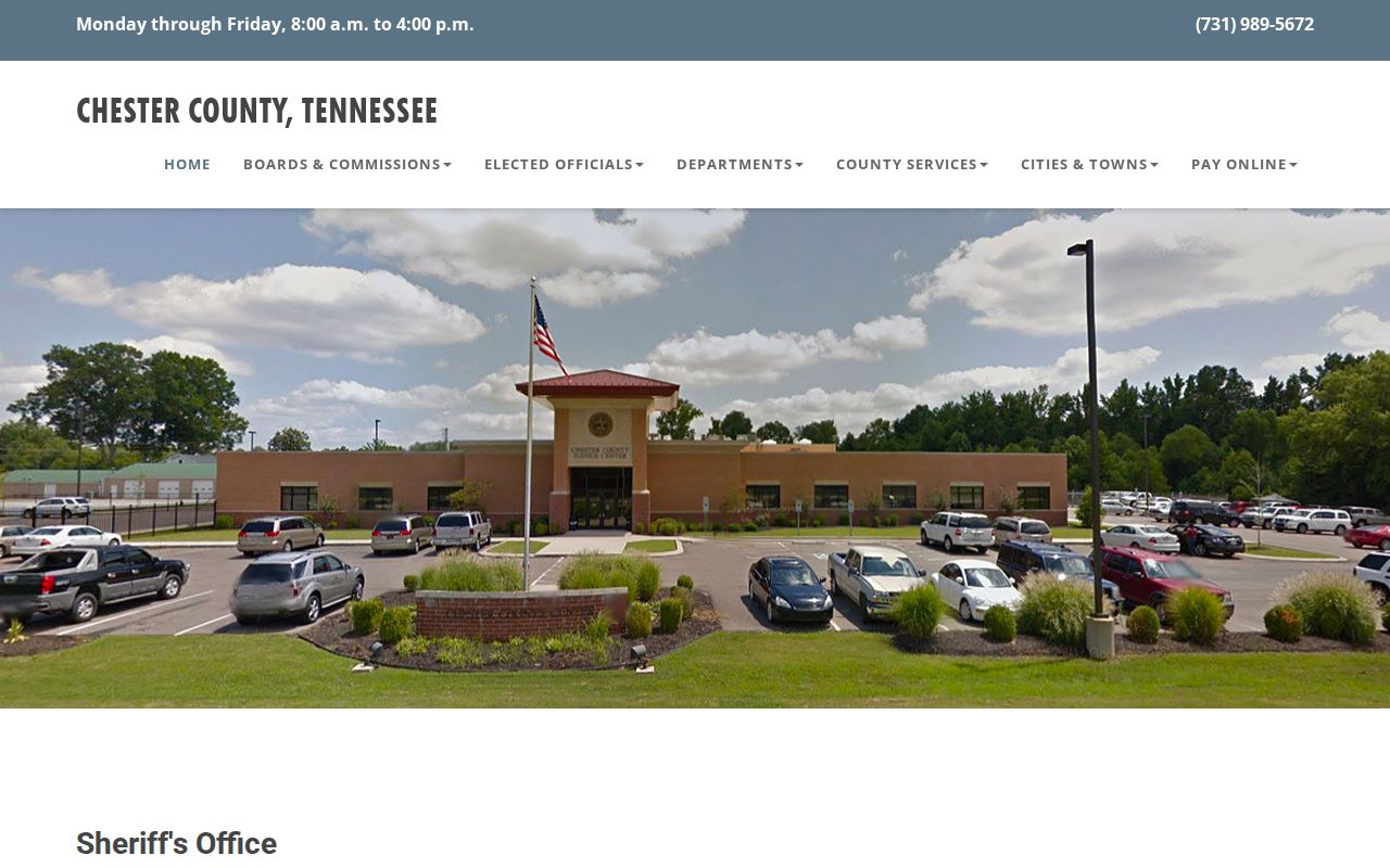Chester County arrest lookup Sheriff and jail records