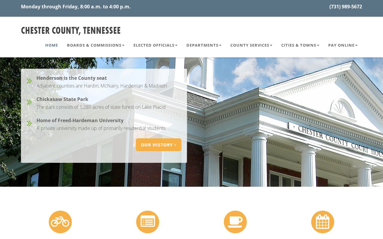 Chester County criminal history official government record offices